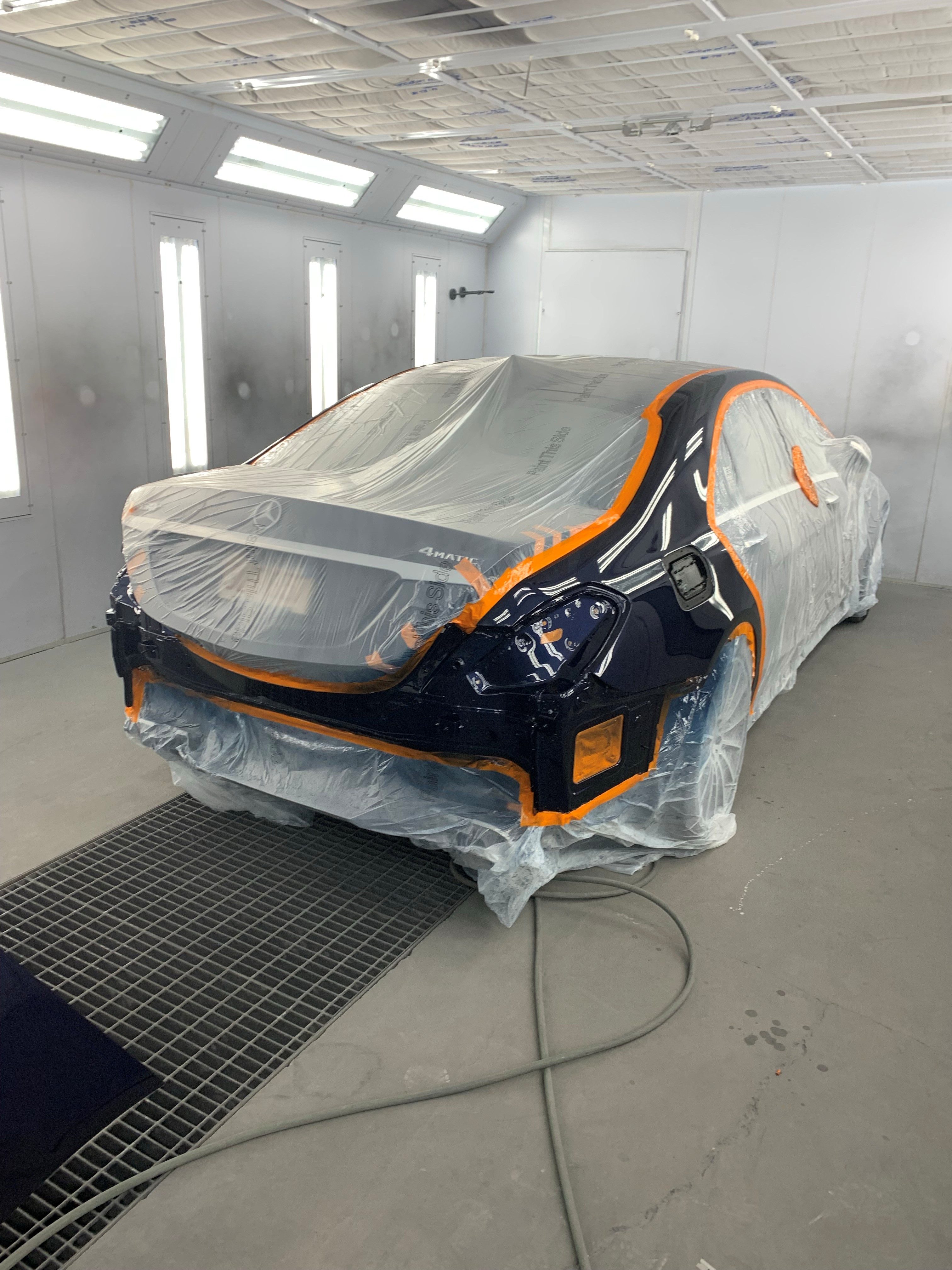 Auto body paint work